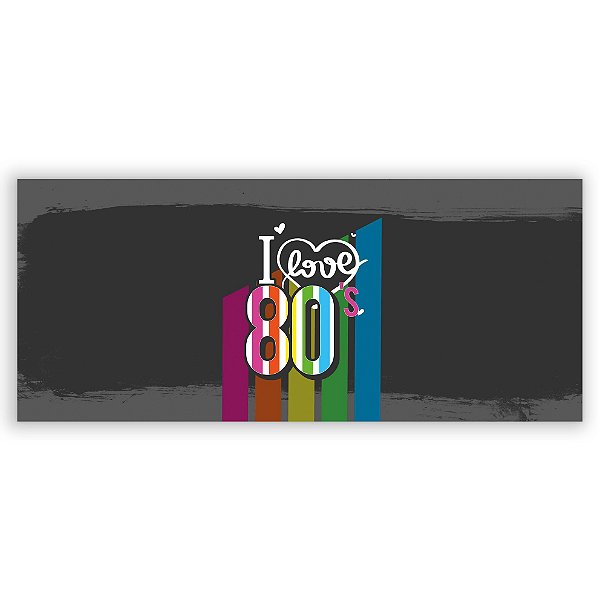 Painel Retangular - Anos 80 - Sublimado 3D