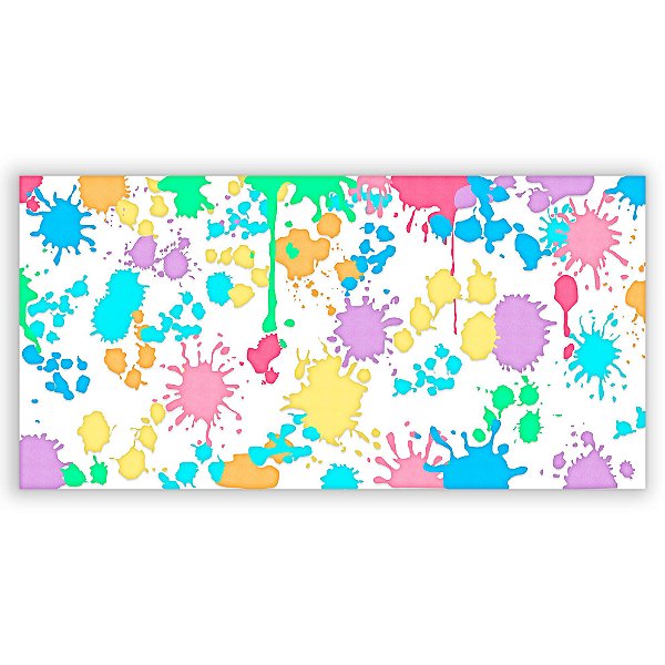 Painel Retangular - Slime aquarela - Sublimado 3D