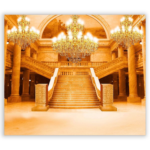 Painel Retangular - Escadaria Castelo - Sublimado 3D