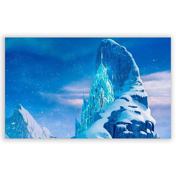 Painel Retangular - Castelo Frozen - Sublimado 3D