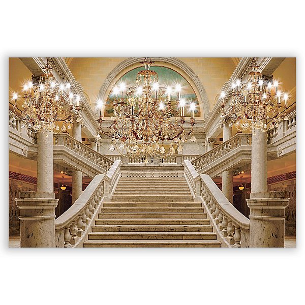 Painel Retangular - Escadaria Castelo - Sublimado 3D