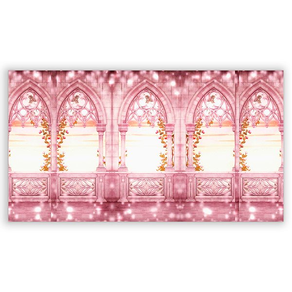 Painel Retangular - Fachada Castelo Rose - Sublimado 3D