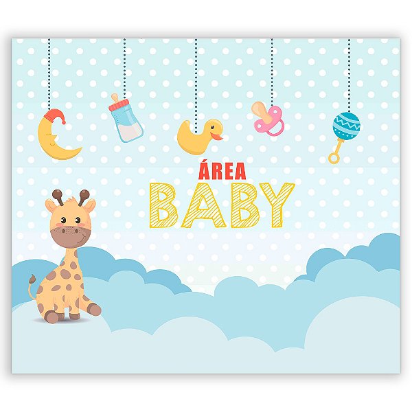 Painel Retangular - Baby Girafa Brinquedos - Sublimado 3D