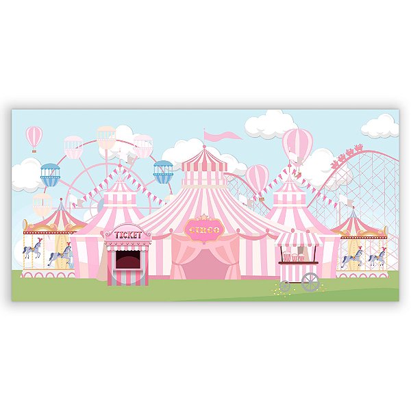 Painel Retangular - Circo - Sublimado 3D