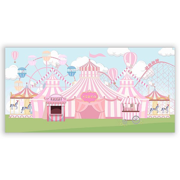 Painel Retangular - Circo - Sublimado 3D