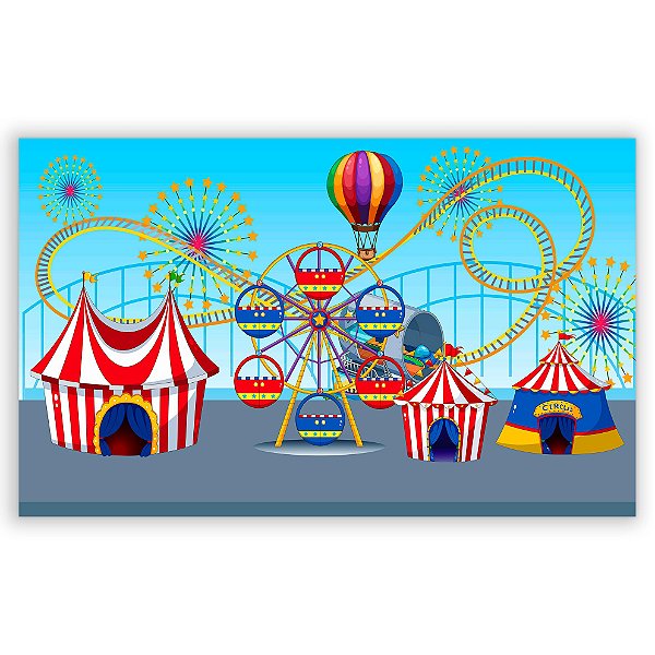 Painel Retangular - Circo - Sublimado 3D