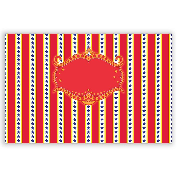 Painel Retangular - Circo - Sublimado 3D