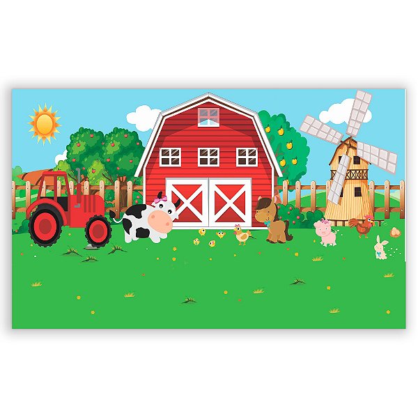 Painel Retangular - Fazenda - Sublimado 3D