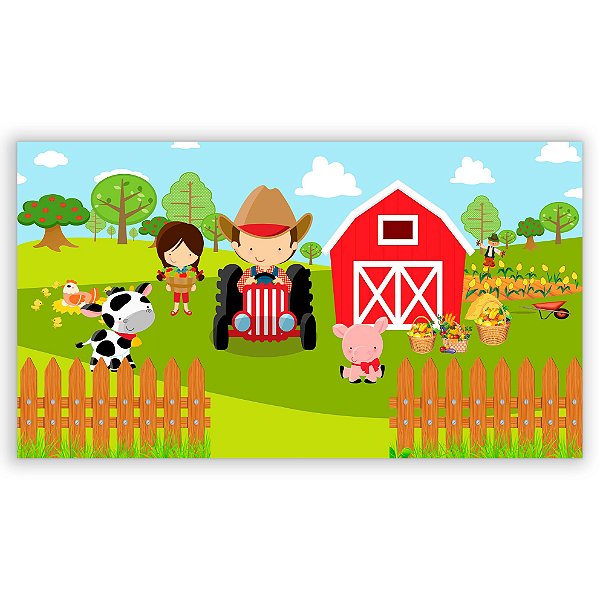 Painel Retangular - Fazenda - Sublimado 3D