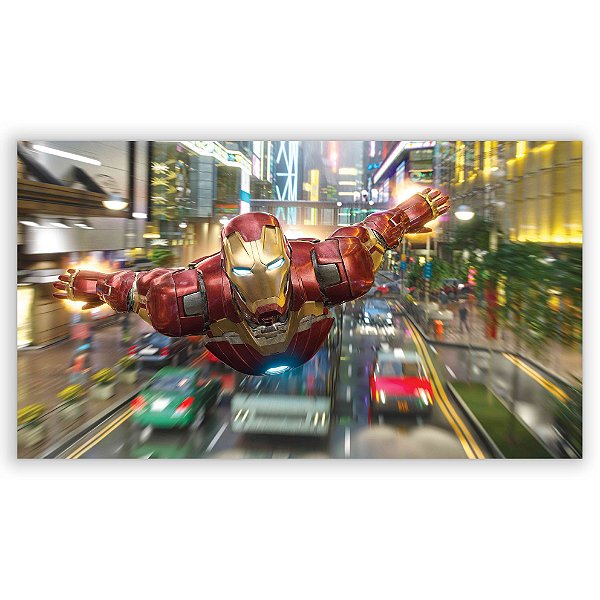 Painel Retangular - Homem de Ferro - Sublimado 3D