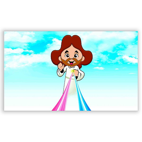 Painel Retangular - Jesus - Sublimado 3D