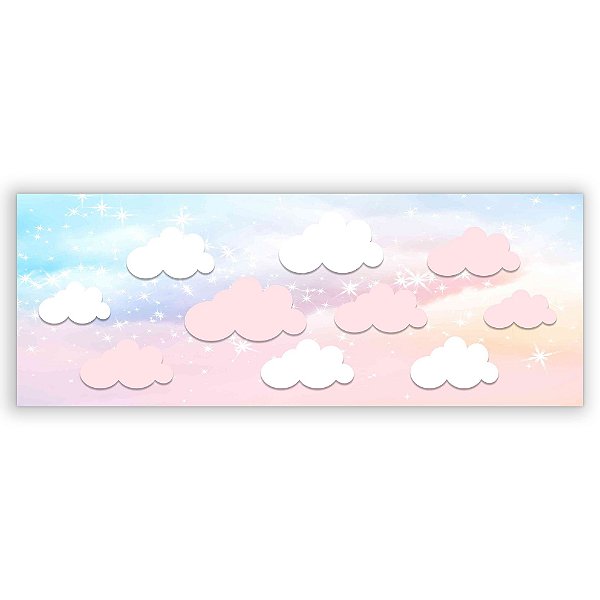 Painel Retangular - Nuvens - Sublimado 3D