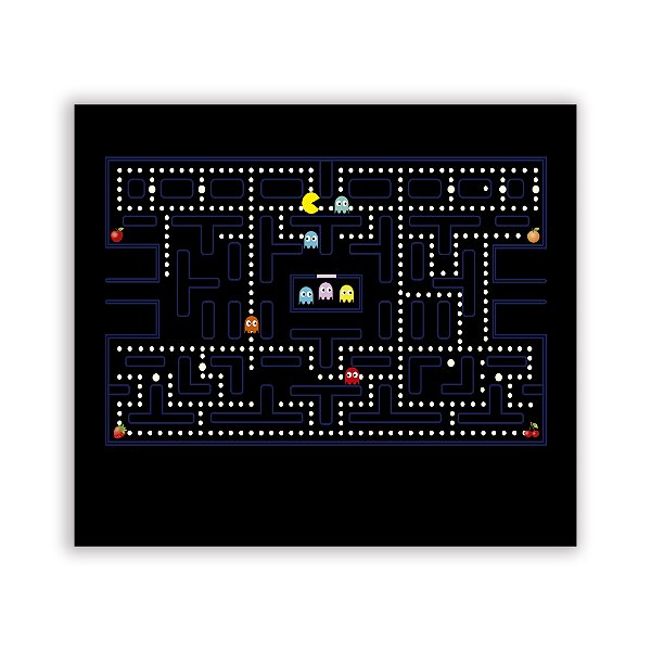 Painel Retangular - Pac Man - Sublimado 3D