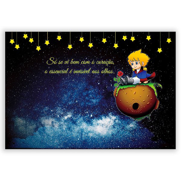 Painel Retangular - Pequeno Principe - Sublimado 3D