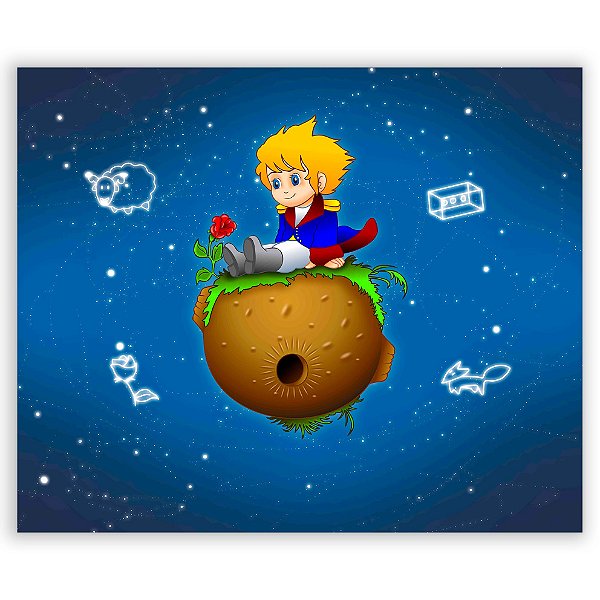 Painel Retangular - Pequeno Principe - Sublimado 3D