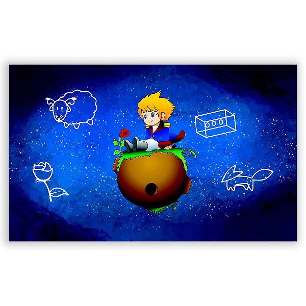 Painel Retangular - Pequeno Principe - Sublimado 3D