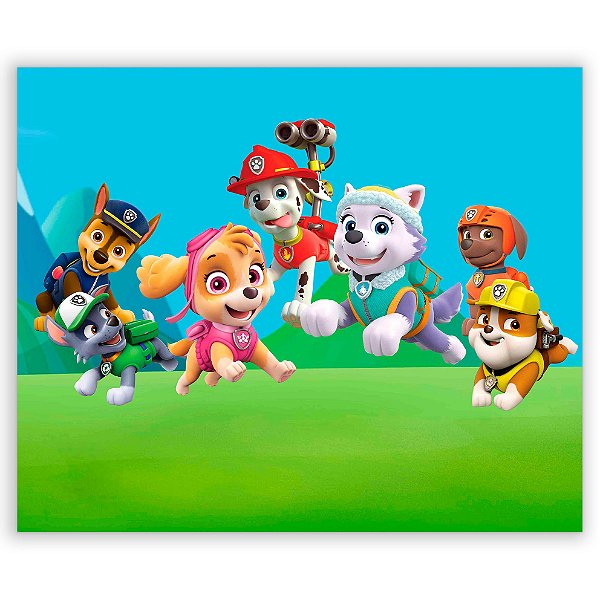 Painel Retangular - Patrulha Canina - Sublimado 3D