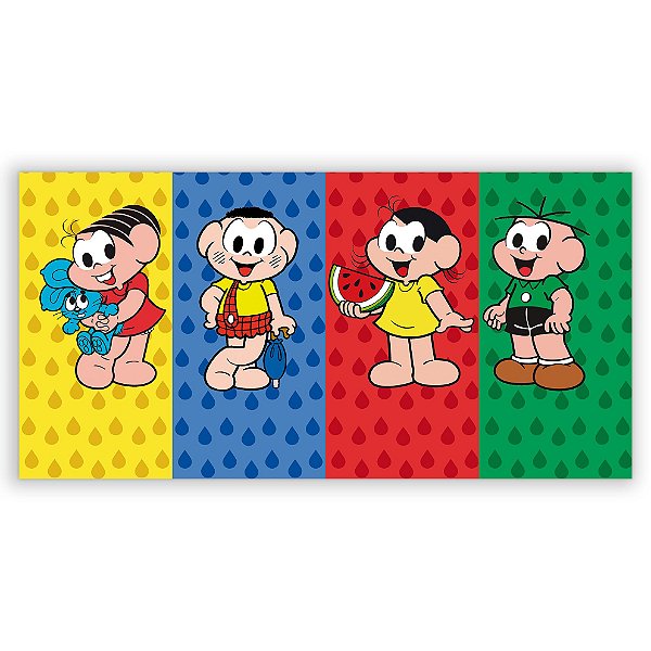 Painel Retangular - Turma da Monica - Sublimado 3D