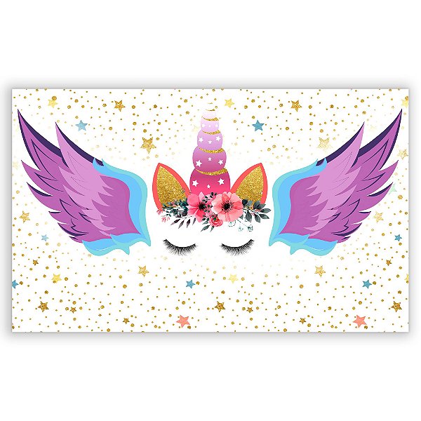 Painel Retangular - Unicornio - Sublimado 3D