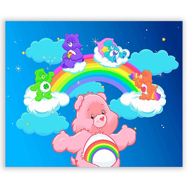 Painel Retangular - Ursinho Carinhosos - Sublimado 3D