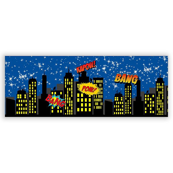 Painel Retangular - Predios - Sublimado 3D