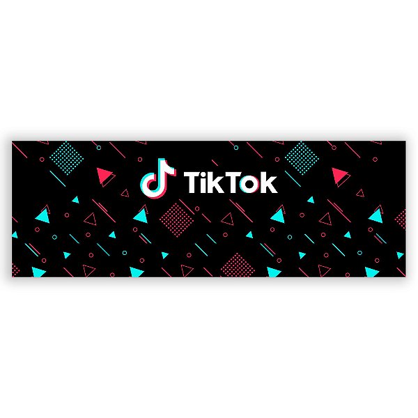 Painel Retangular - TikTok - Sublimado 3D