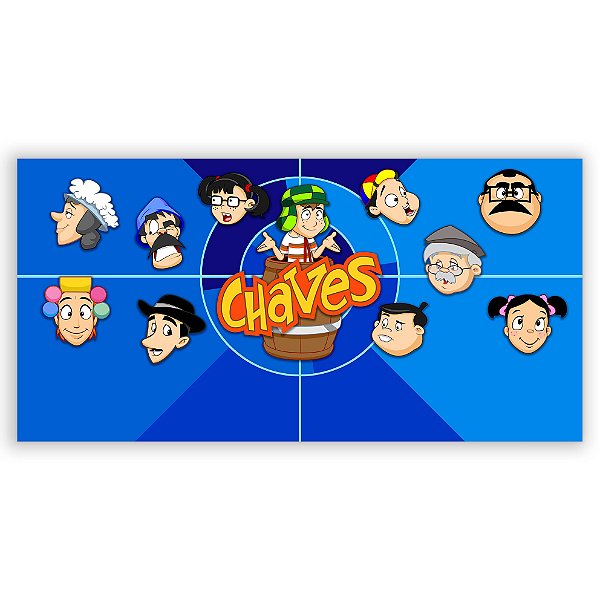 Painel Retangular - Chaves Desenho - Sublimado 3D