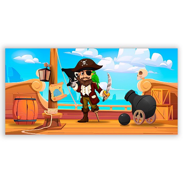Painel Retangular - Pirata - Sublimado 3D