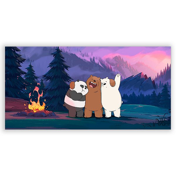 Painel Retangular - Ursos Sem Curso - Sublimado 3D