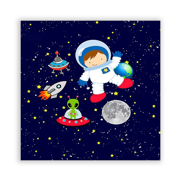 Painel Quadrado - Astronauta - Sublimado 3D