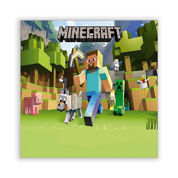 Painel Quadrado - Minecraft - Sublimado 3D