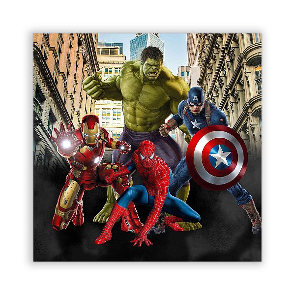 Painel Quadrado - Herois - Sublimado 3D