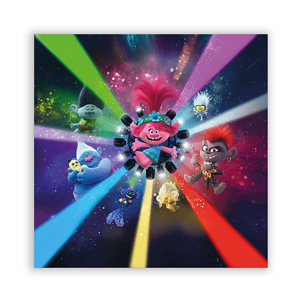 Painel Quadrado - Trolls - Sublimado 3D