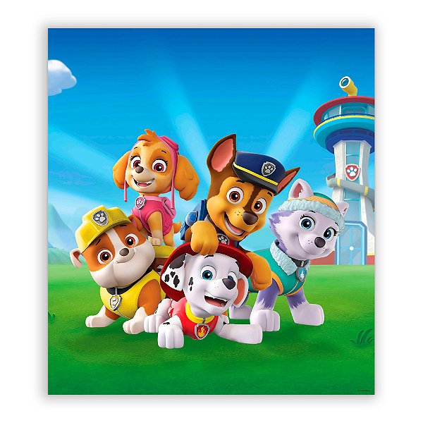 Painel Quadrado - Patrulha Canina - Sublimado 3D