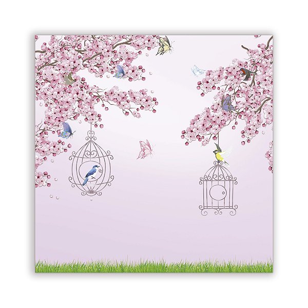 Painel Quadrado - Arvores Jardim - Sublimado 3D