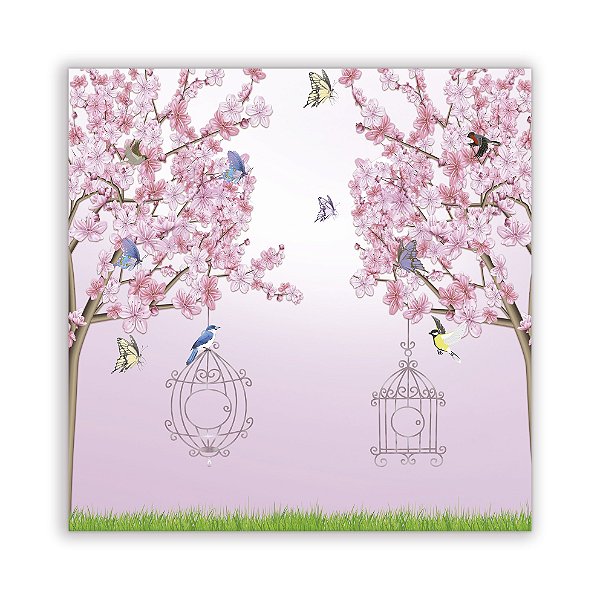 Painel Quadrado - Arvores Jardim - Sublimado 3D