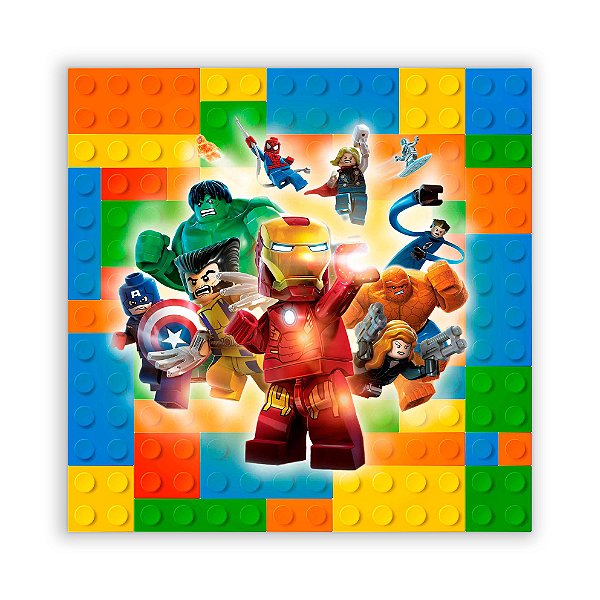 Painel Quadrado - Lego - Sublimado 3D