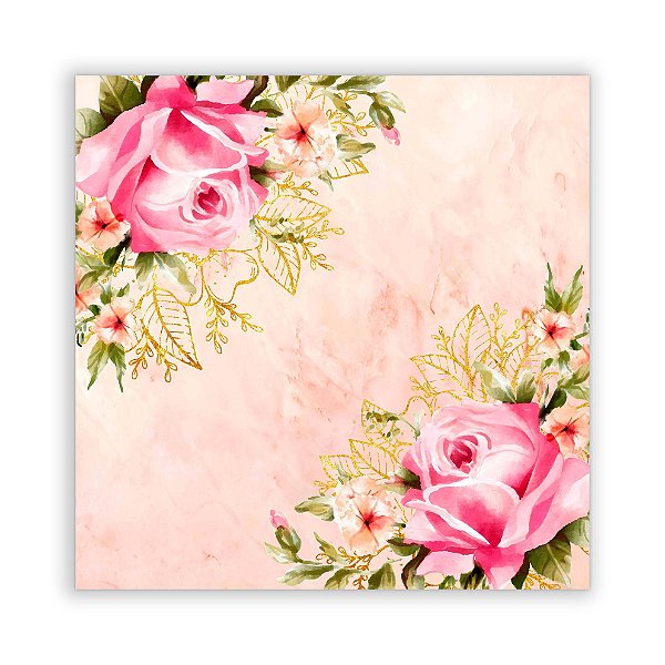 Painel Quadrado - Floral - Sublimado 3D
