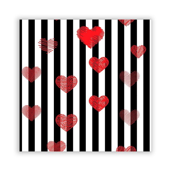 Painel Quadrado - Coração - Sublimado 3D