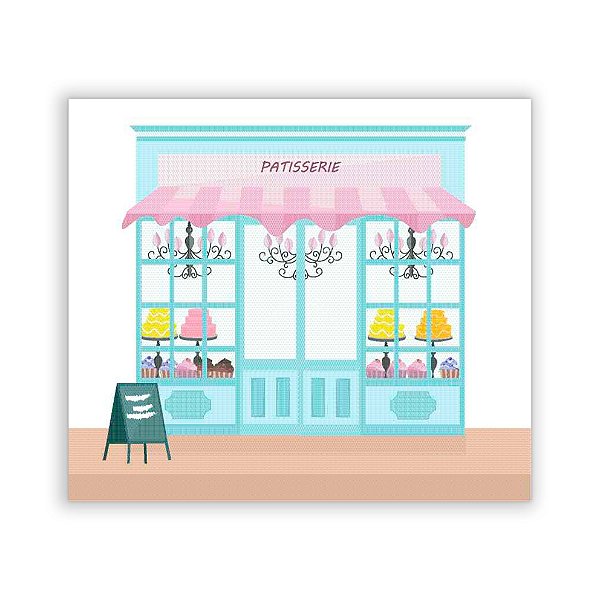 Painel Quadrado - Confeitaria - Sublimado 3D