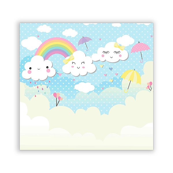 Painel Quadrado - Chuva de Amor - Sublimado 3D