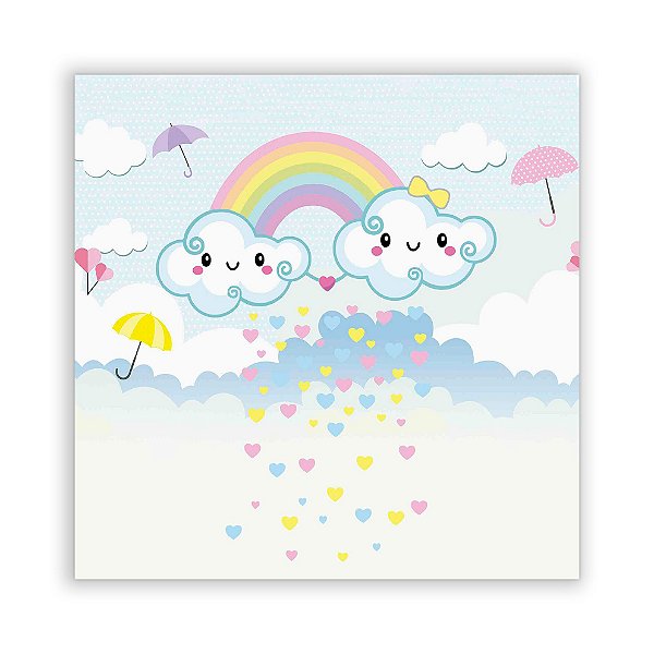 Painel Quadrado - Chuva de Amor chuva de amor - Sublimado 3D