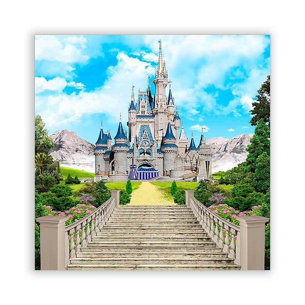 Painel Quadrado - Escadaria Castelo - Sublimado 3D