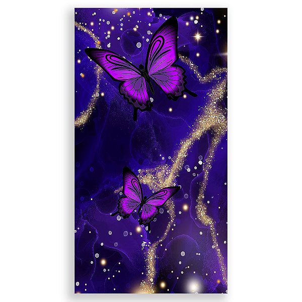 Faixa Lateral - Borboleta Roxa - Sublimado 3D