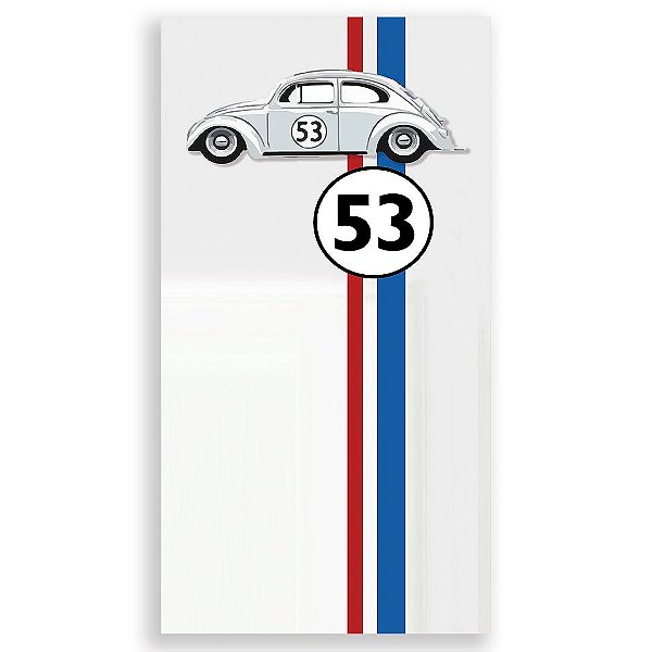 Faixa Lateral - Herbie Fusca - Sublimado 3D