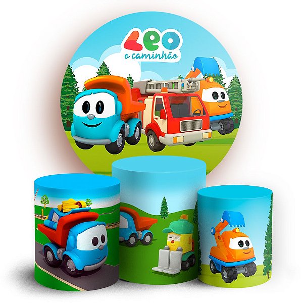 KIT Redondo e Trio - Léo O Caminhão - Sublimado 3D