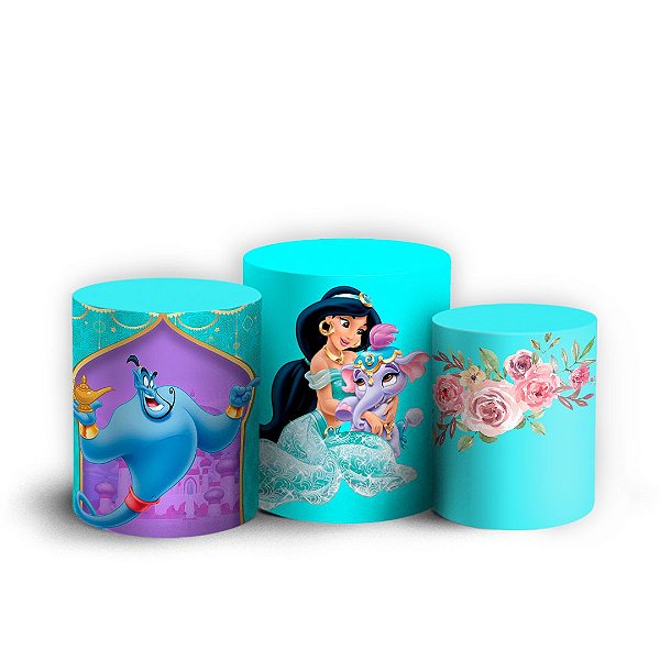 Trio Cilindro - Jasmine - Sublimado 3D + Elástico