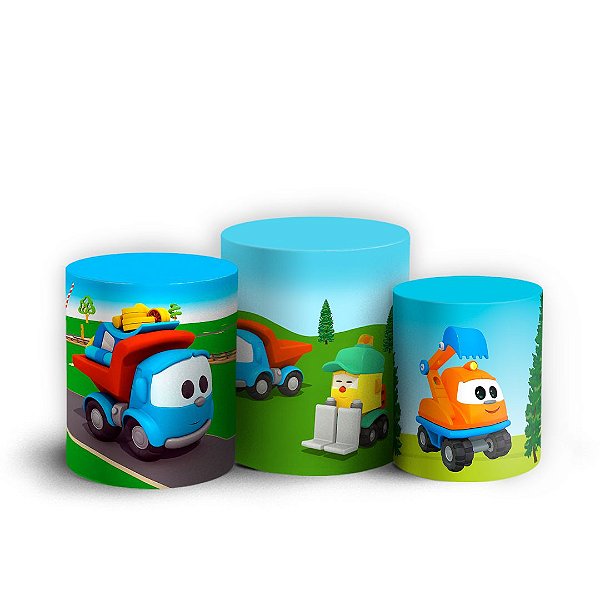 Trio Cilindro - Léo O Caminhão - Sublimado 3D + Elástico
