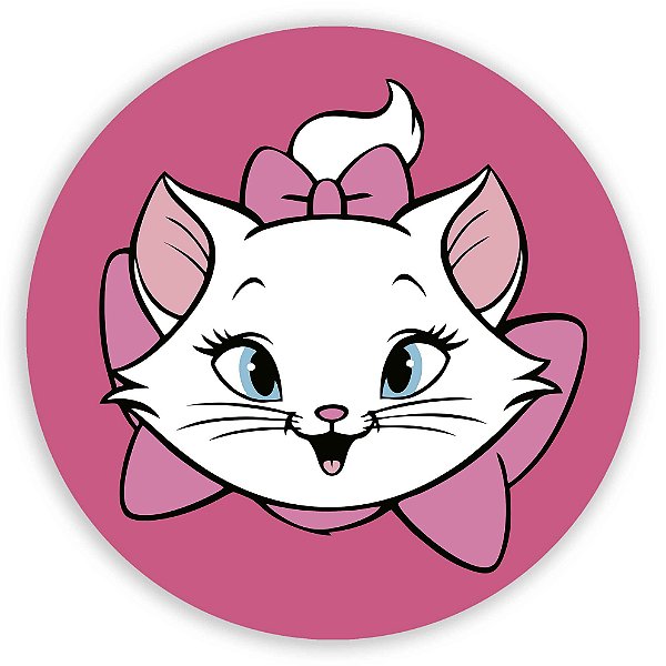 Painel Redondo - Gatinha Marie - Sublimado 3D