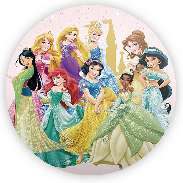 Painel Redondo - Princisas - Sublimado 3D